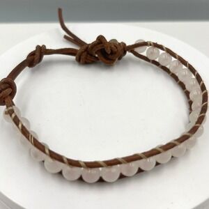 Vintage Murano Style Millefiori Glass Stretch Bracelet Confetti Beads Gold Tone